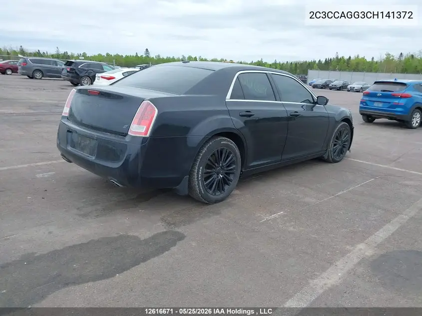 2012 Chrysler 300 S VIN: 2C3CCAGG3CH141372 Lot: 12616671
