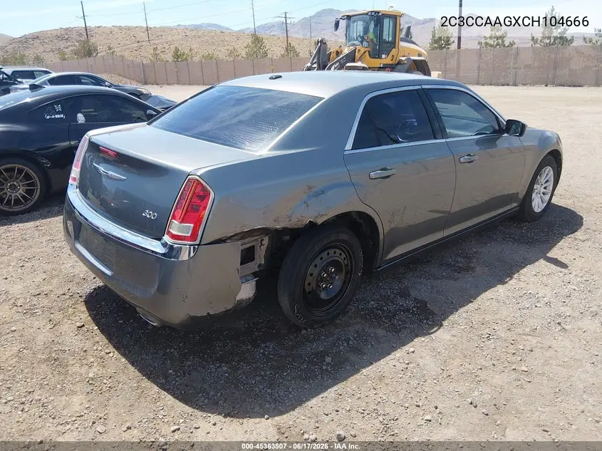 2012 Chrysler 300 VIN: 2C3CCAAGXCH104666 Lot: 45363507