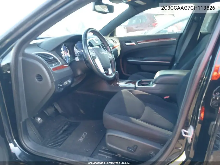 2012 Chrysler 300 VIN: 2C3CCAAG7CH113826 Lot: 45625495