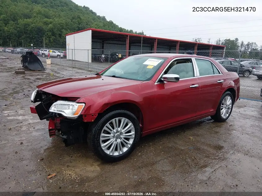 2014 Chrysler 300 VIN: 2C3CCARG5EH321470 Lot: 45554253