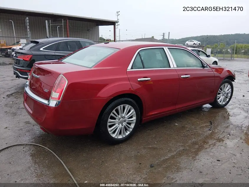 2014 Chrysler 300 VIN: 2C3CCARG5EH321470 Lot: 45554253