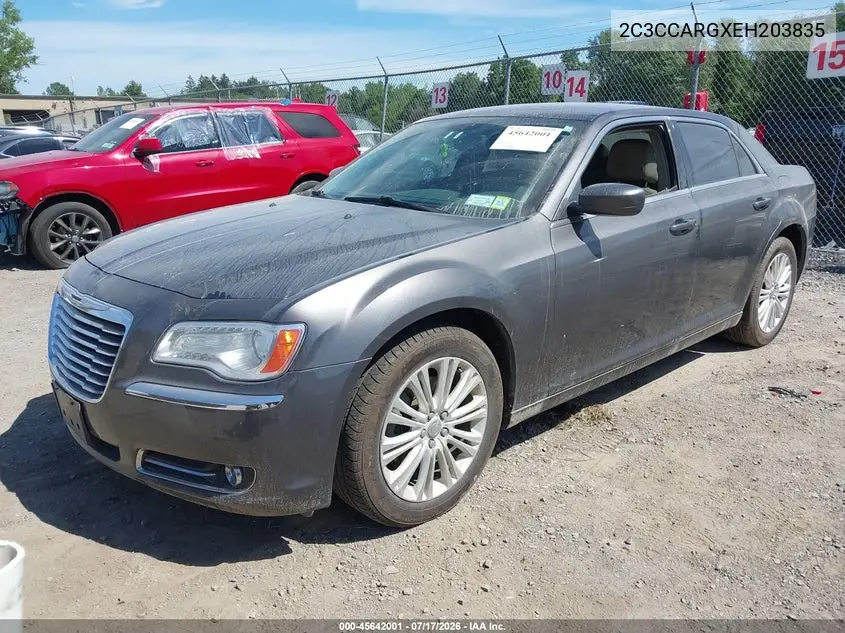 2014 Chrysler 300 VIN: 2C3CCARGXEH203835 Lot: 45642001