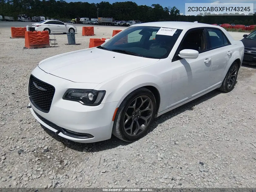 2015 Chrysler 300 300S VIN: 2C3CCABGXFH743245 Lot: 45369187