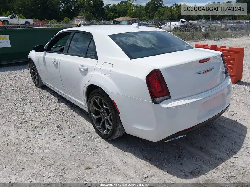 2015 Chrysler 300 300S VIN: 2C3CCABGXFH743245 Lot: 45369187