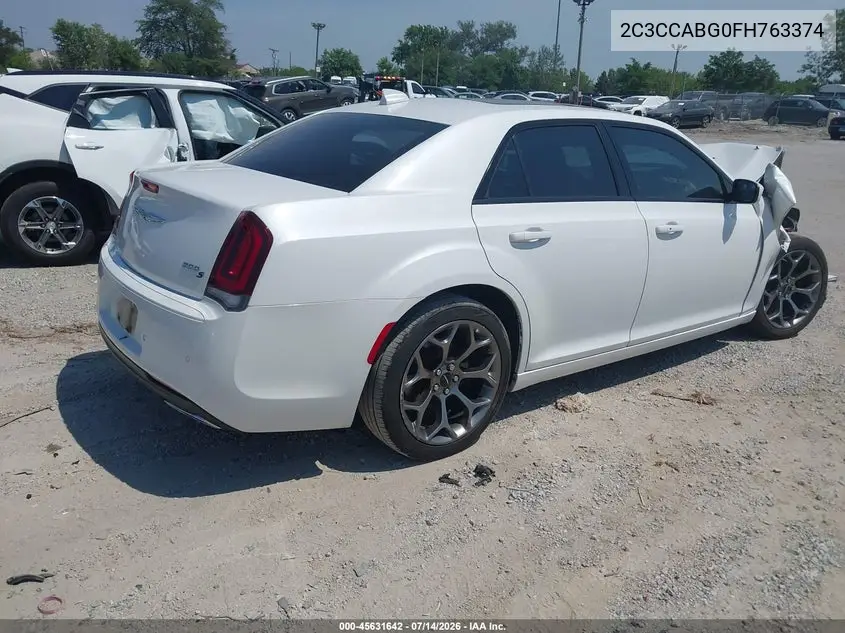 2015 Chrysler 300 300S VIN: 2C3CCABG0FH763374 Lot: 45631642