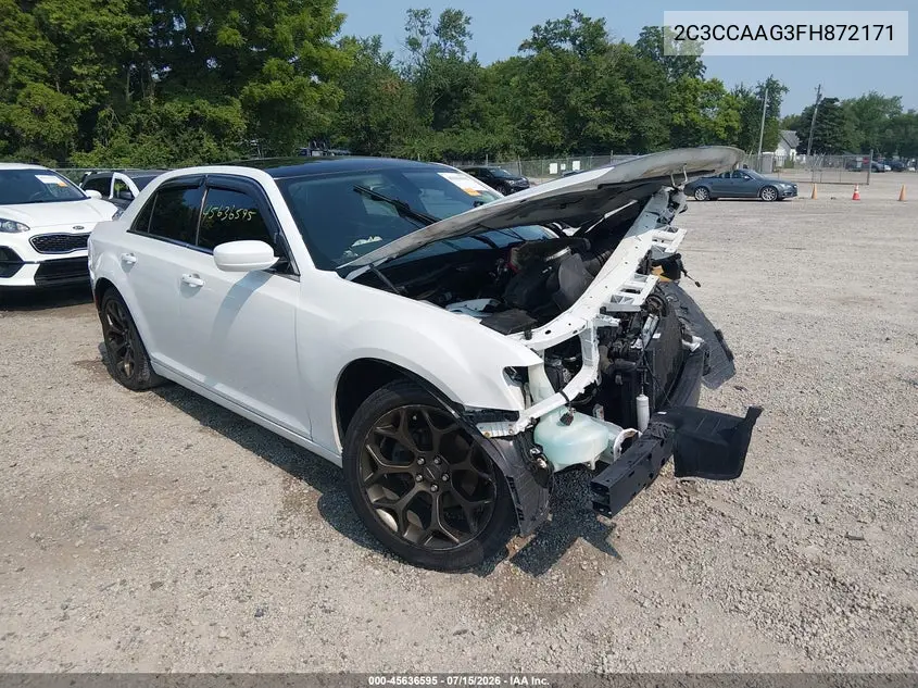 2015 Chrysler 300 Limited VIN: 2C3CCAAG3FH872171 Lot: 45636595