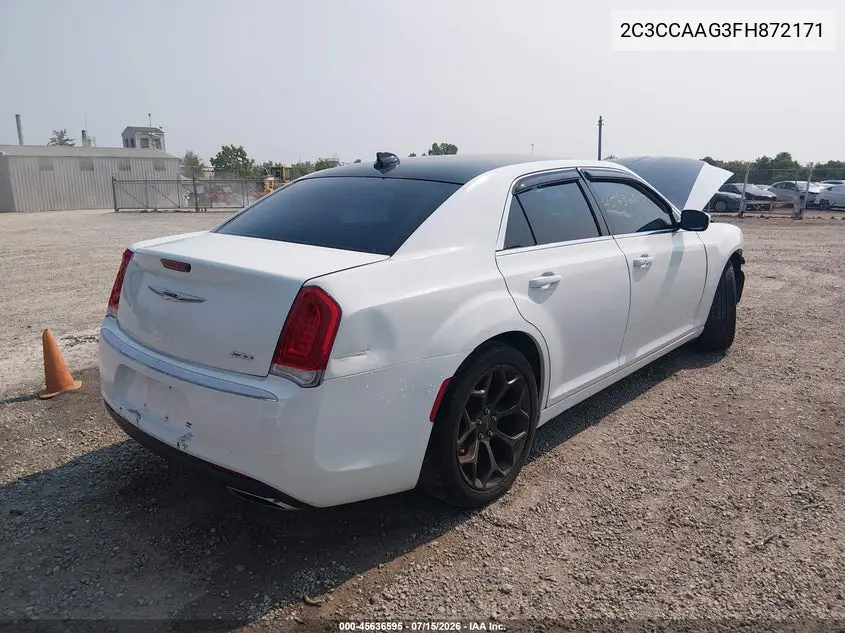 2015 Chrysler 300 Limited VIN: 2C3CCAAG3FH872171 Lot: 45636595