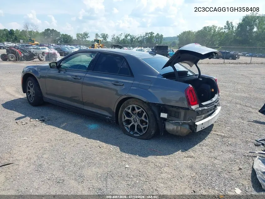 2016 Chrysler 300 300S VIN: 2C3CCAGG1GH358408 Lot: 45613836