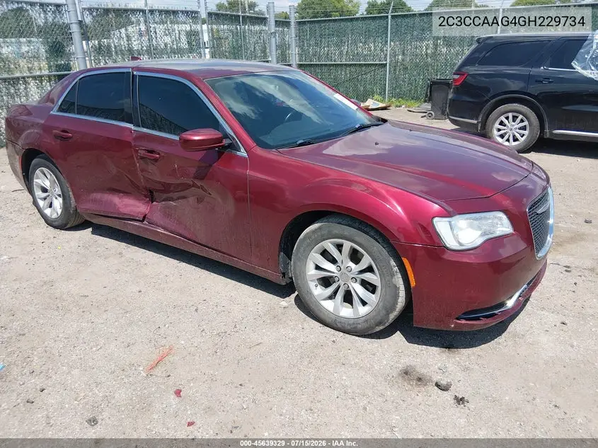 2016 Chrysler 300 Limited VIN: 2C3CCAAG4GH229734 Lot: 45639329