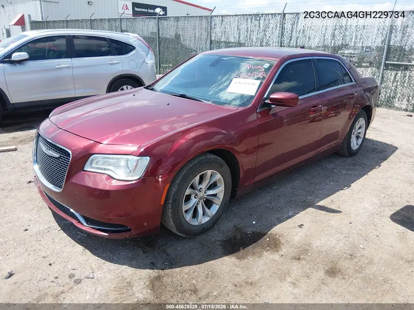 2016 Chrysler 300 Limited VIN: 2C3CCAAG4GH229734 Lot: 45639329