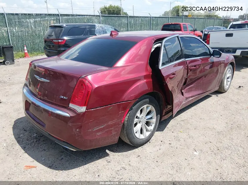 2016 Chrysler 300 Limited VIN: 2C3CCAAG4GH229734 Lot: 45639329