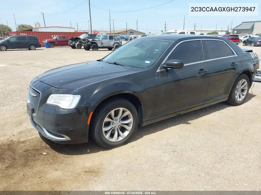 2016 Chrysler 300 Limited VIN: 2C3CCAAGXGH273947 Lot: 45669335