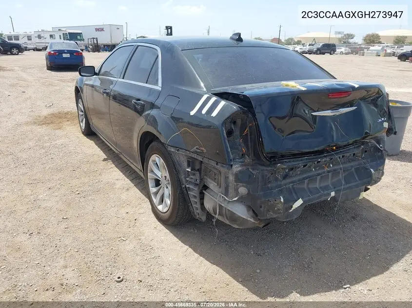 2016 Chrysler 300 Limited VIN: 2C3CCAAGXGH273947 Lot: 45669335
