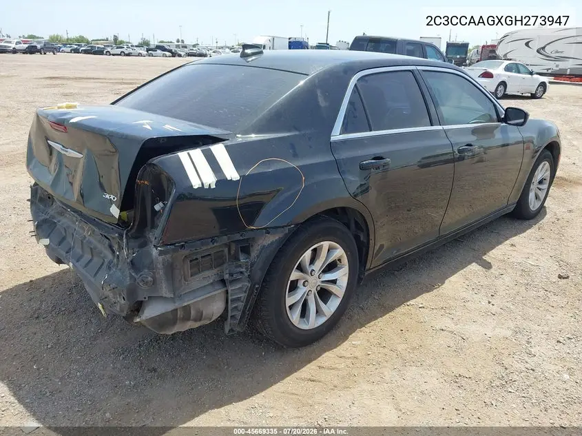 2016 Chrysler 300 Limited VIN: 2C3CCAAGXGH273947 Lot: 45669335