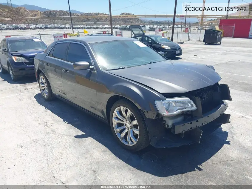 2016 Chrysler 300 Anniversary Edition VIN: 2C3CCAAG1GH351242 Lot: 45687741
