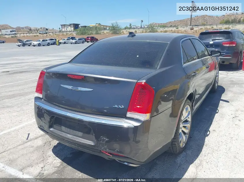 2016 Chrysler 300 Anniversary Edition VIN: 2C3CCAAG1GH351242 Lot: 45687741