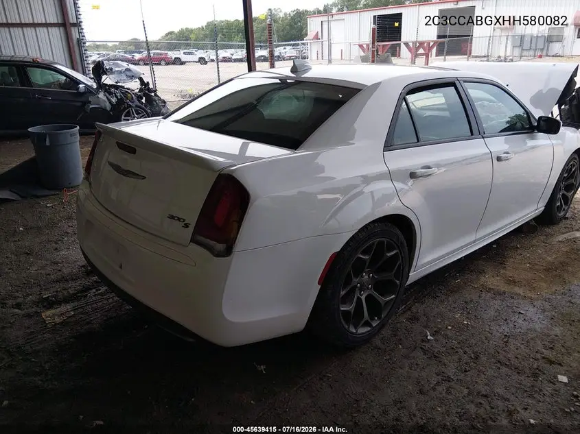 2017 Chrysler 300 300S Alloy Edition VIN: 2C3CCABGXHH580082 Lot: 45639415