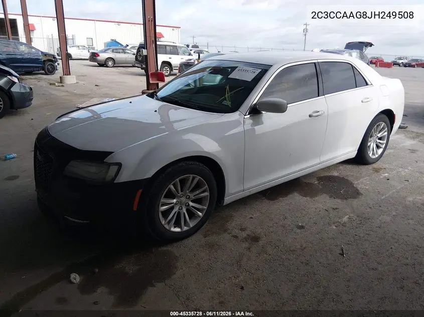 2018 Chrysler 300 Touring VIN: 2C3CCAAG8JH249508 Lot: 45335728