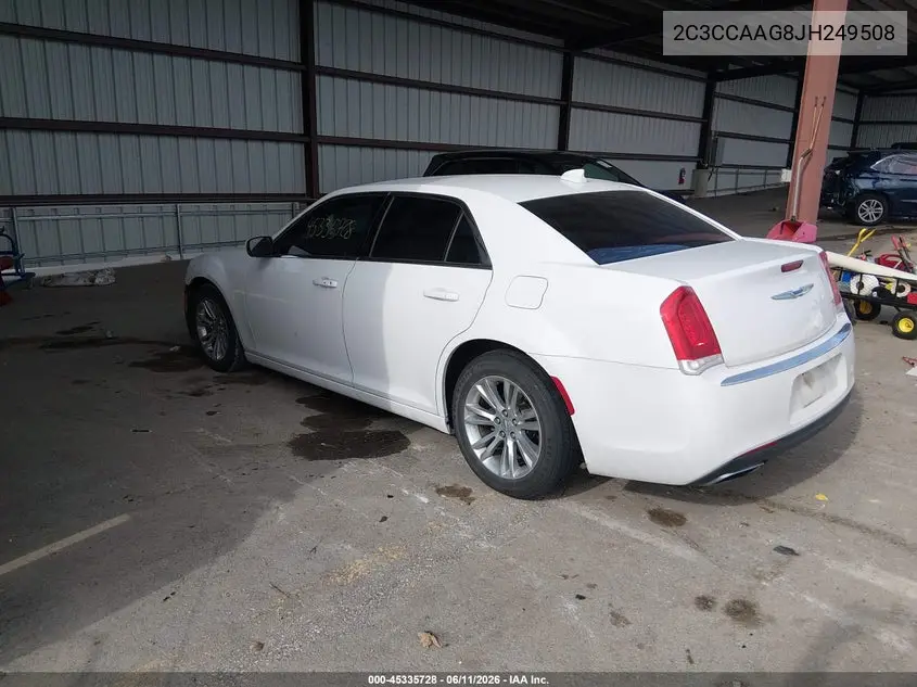 2018 Chrysler 300 Touring VIN: 2C3CCAAG8JH249508 Lot: 45335728