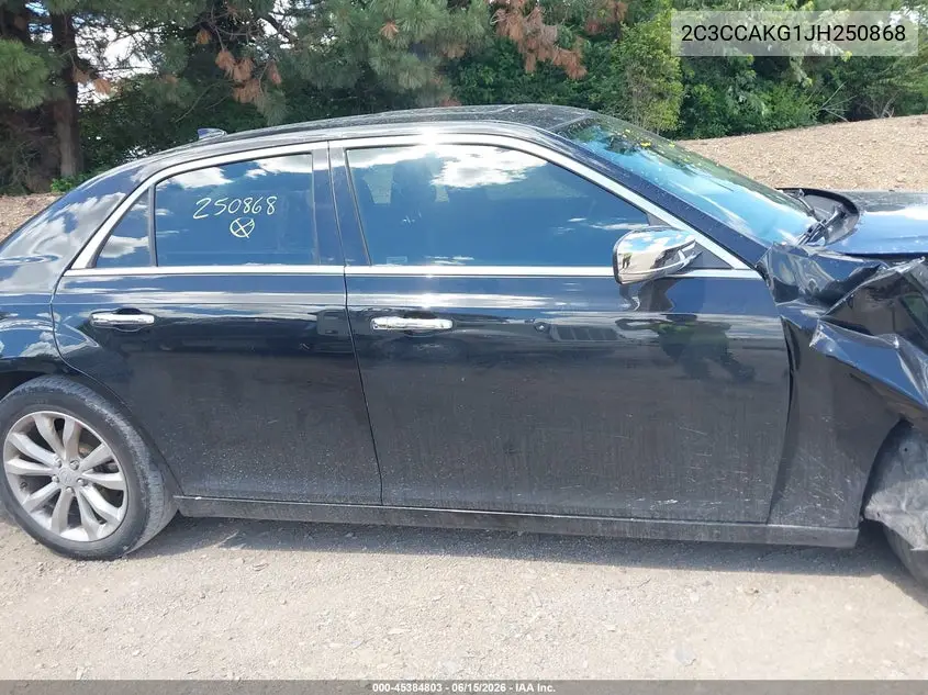 2018 Chrysler 300 Limited Awd VIN: 2C3CCAKG1JH250868 Lot: 45384803