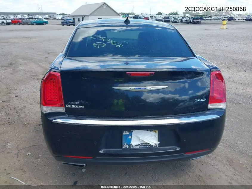 2018 Chrysler 300 Limited Awd VIN: 2C3CCAKG1JH250868 Lot: 45384803