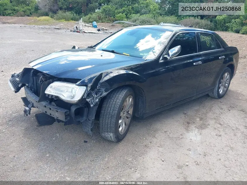 2018 Chrysler 300 Limited Awd VIN: 2C3CCAKG1JH250868 Lot: 45384803