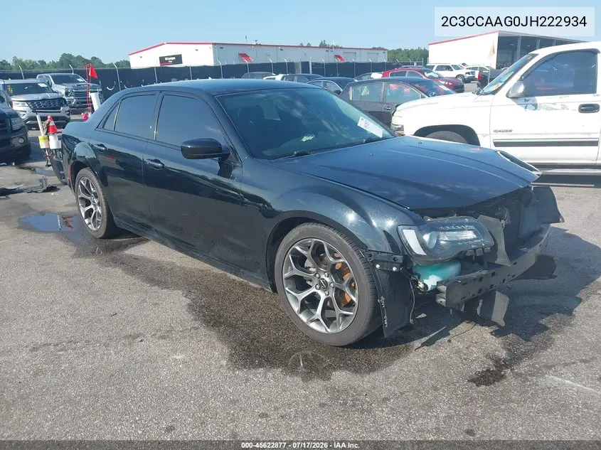 2018 Chrysler 300 Touring VIN: 2C3CCAAG0JH222934 Lot: 45622877
