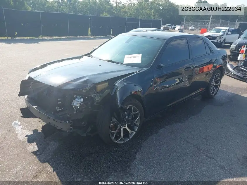 2018 Chrysler 300 Touring VIN: 2C3CCAAG0JH222934 Lot: 45622877