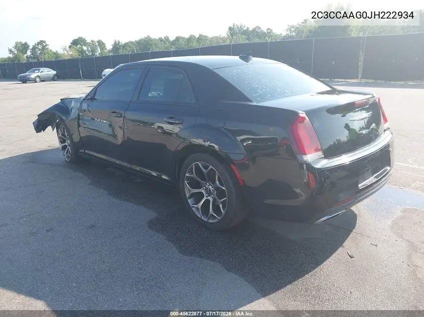 2018 Chrysler 300 Touring VIN: 2C3CCAAG0JH222934 Lot: 45622877