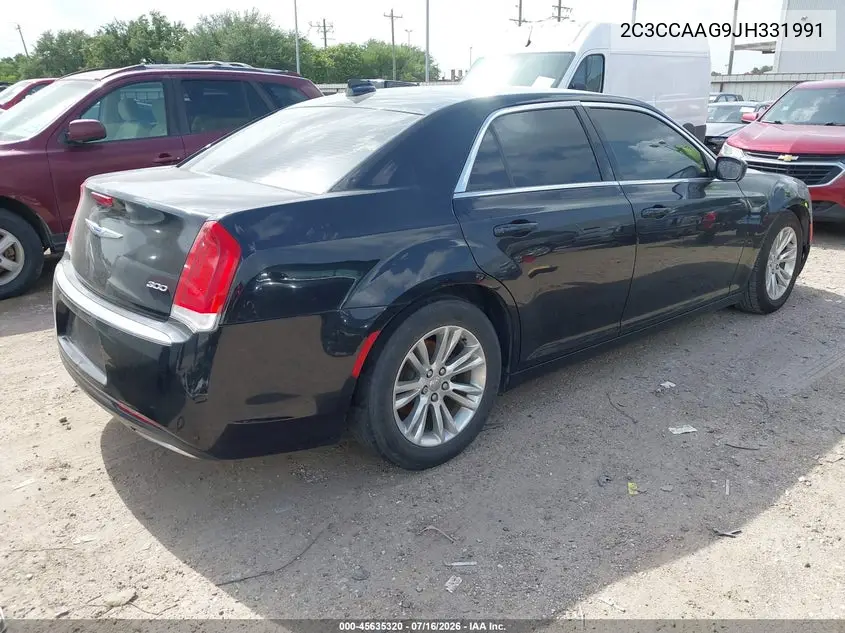 2018 Chrysler 300 Touring VIN: 2C3CCAAG9JH331991 Lot: 45635320