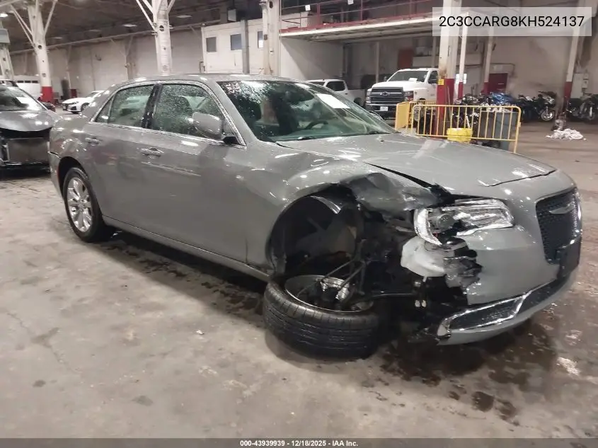 2C3CCARG8KH524137 2019 Chrysler 300 Touring L Awd