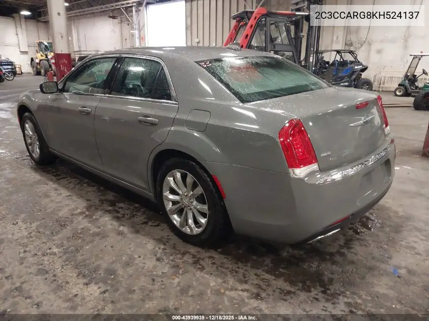 2C3CCARG8KH524137 2019 Chrysler 300 Touring L Awd
