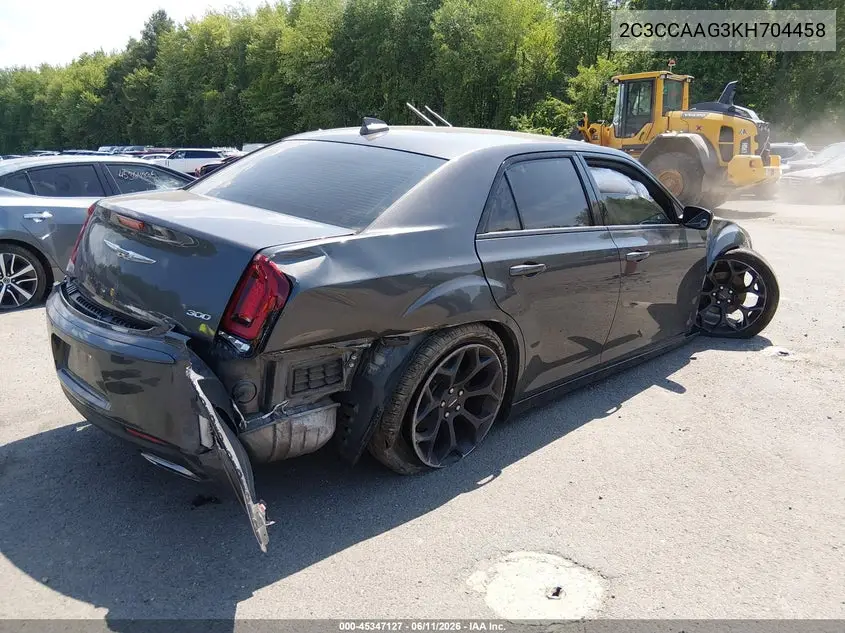 2019 Chrysler 300 Touring VIN: 2C3CCAAG3KH704458 Lot: 45347127