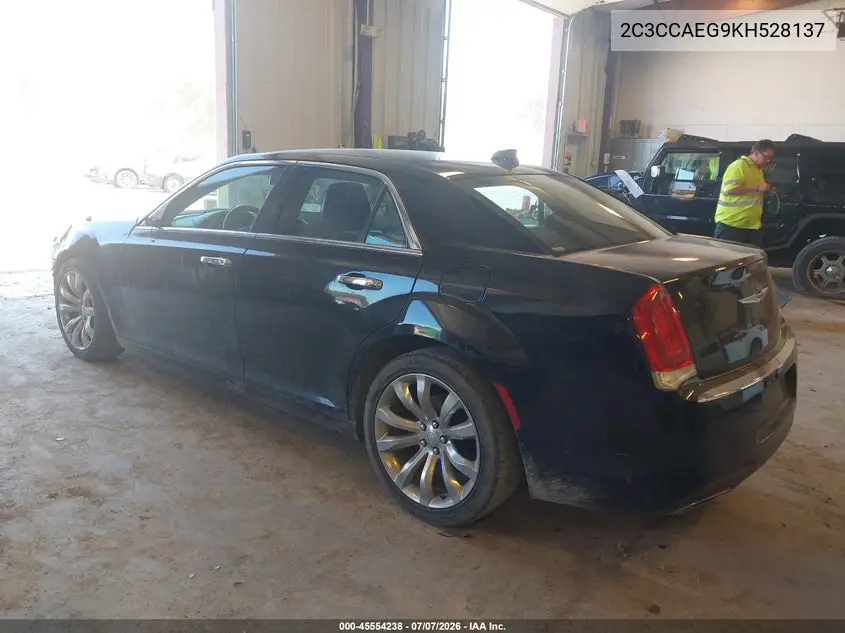 2019 Chrysler 300 Limited VIN: 2C3CCAEG9KH528137 Lot: 45554238