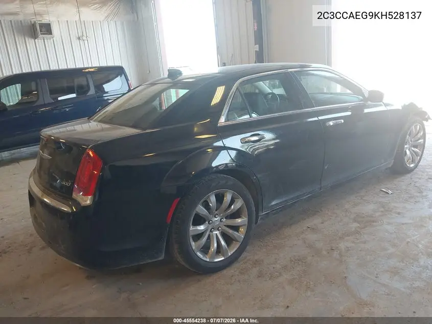 2019 Chrysler 300 Limited VIN: 2C3CCAEG9KH528137 Lot: 45554238