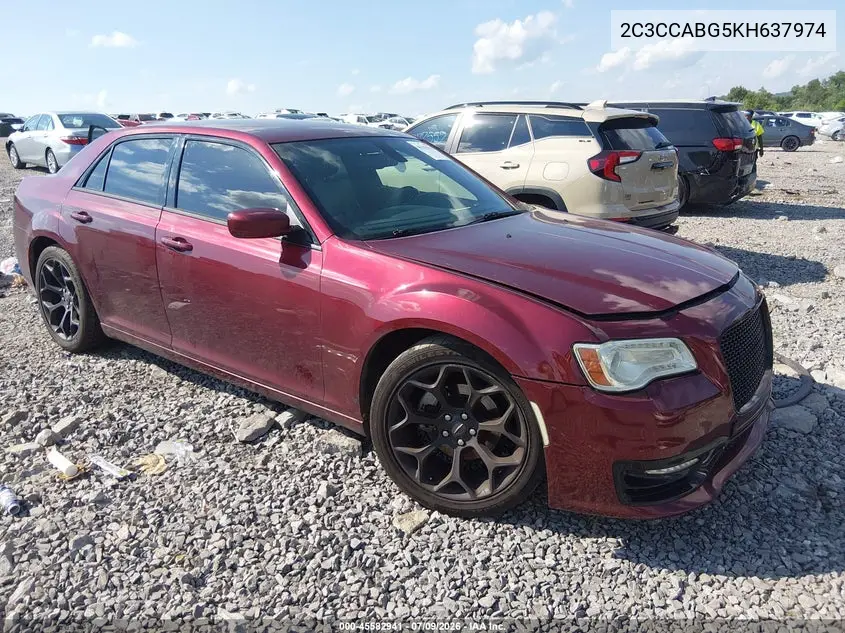 2019 Chrysler 300 300S VIN: 2C3CCABG5KH637974 Lot: 45582941