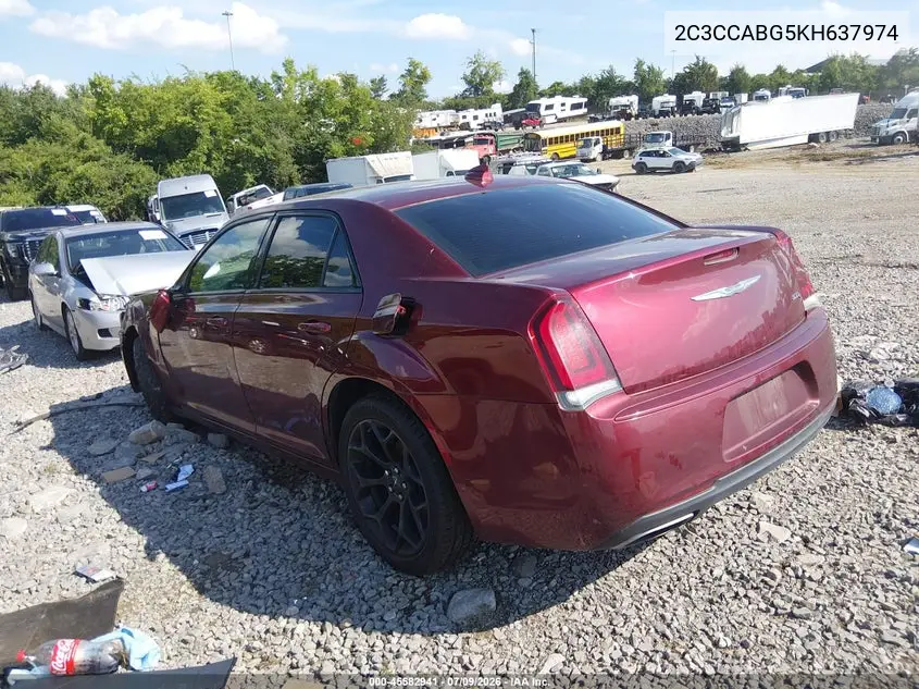 2019 Chrysler 300 300S VIN: 2C3CCABG5KH637974 Lot: 45582941