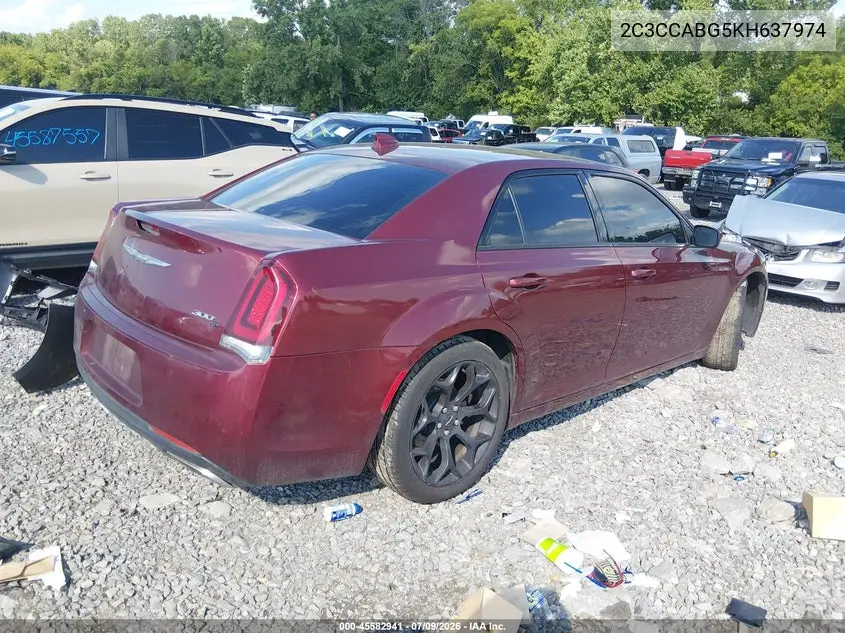 2019 Chrysler 300 300S VIN: 2C3CCABG5KH637974 Lot: 45582941