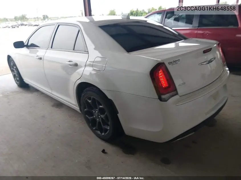 2019 Chrysler 300 300S Awd VIN: 2C3CCAGG1KH648558 Lot: 45599267