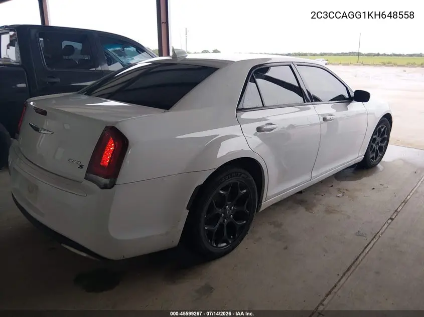 2019 Chrysler 300 300S Awd VIN: 2C3CCAGG1KH648558 Lot: 45599267