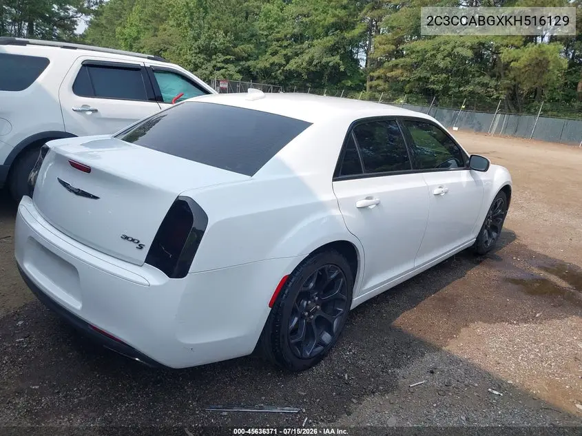 2019 Chrysler 300 300S VIN: 2C3CCABGXKH516129 Lot: 45636371
