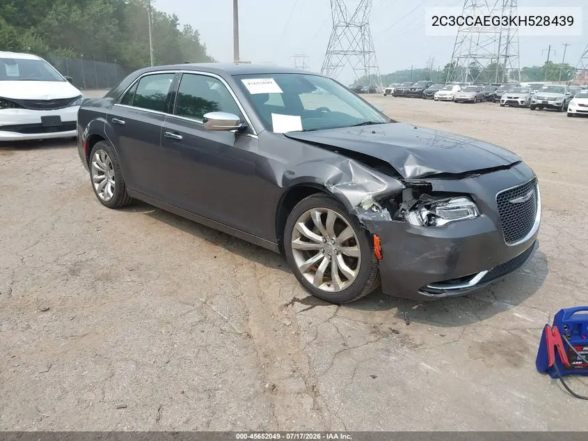 2019 Chrysler 300 Limited VIN: 2C3CCAEG3KH528439 Lot: 45652049