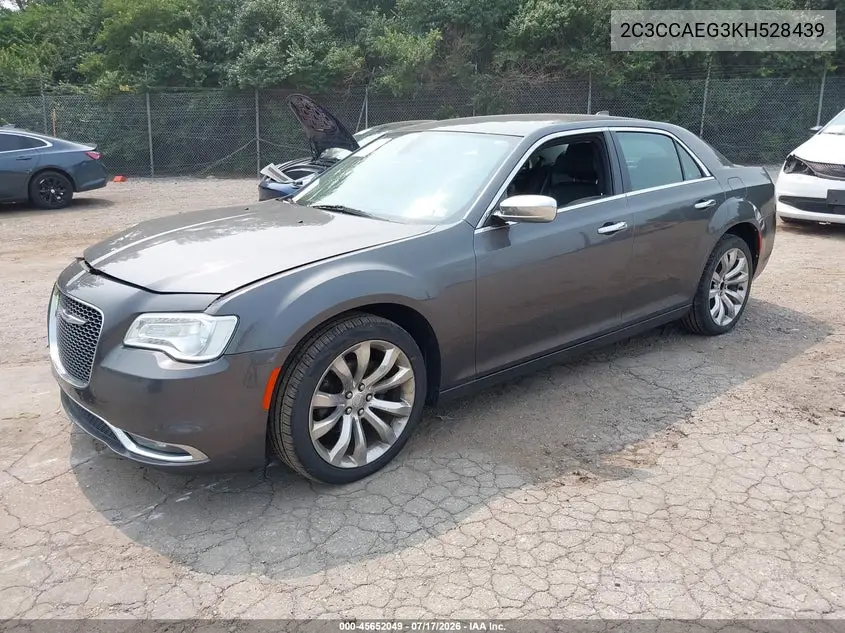 2019 Chrysler 300 Limited VIN: 2C3CCAEG3KH528439 Lot: 45652049