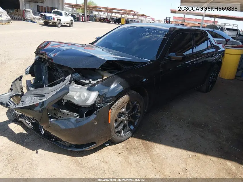 2019 Chrysler 300 300S Awd VIN: 2C3CCAGG6KH569838 Lot: 45672073
