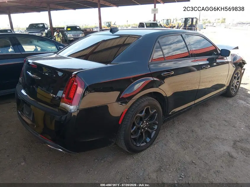 2019 Chrysler 300 300S Awd VIN: 2C3CCAGG6KH569838 Lot: 45672073