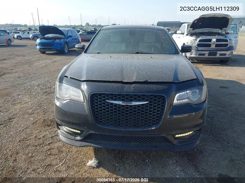 2020 Chrysler 300 S VIN: 2C3CCAGG5LH112309 Lot: 30094165