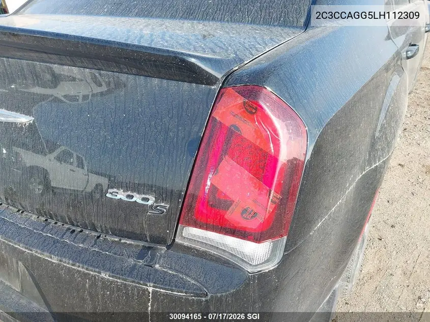 2020 Chrysler 300 S VIN: 2C3CCAGG5LH112309 Lot: 30094165