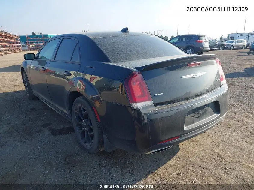 2020 Chrysler 300 S VIN: 2C3CCAGG5LH112309 Lot: 30094165