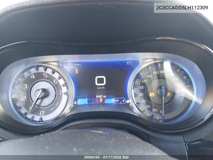 2020 Chrysler 300 S VIN: 2C3CCAGG5LH112309 Lot: 30094165
