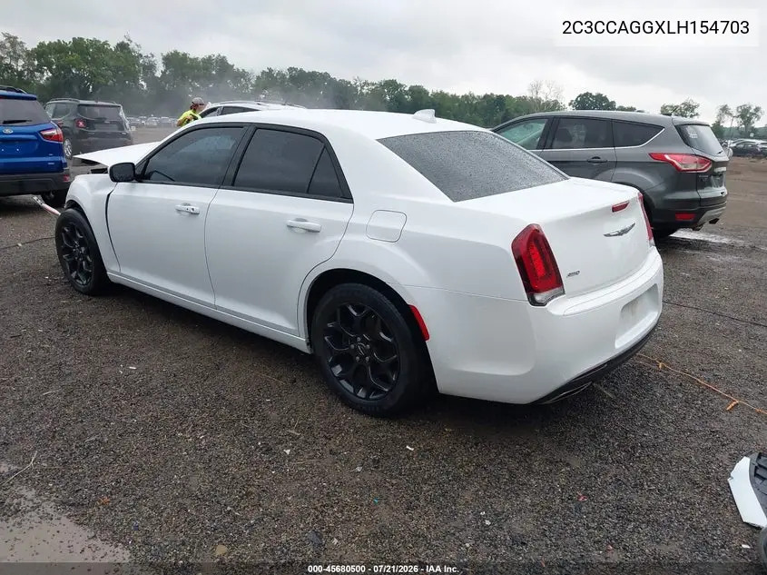 2020 Chrysler 300 300S Awd VIN: 2C3CCAGGXLH154703 Lot: 45680500